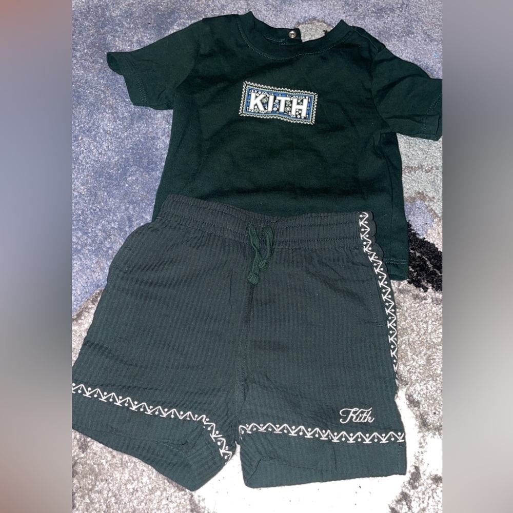 Kith Kids Dark Green Cotton Apparel